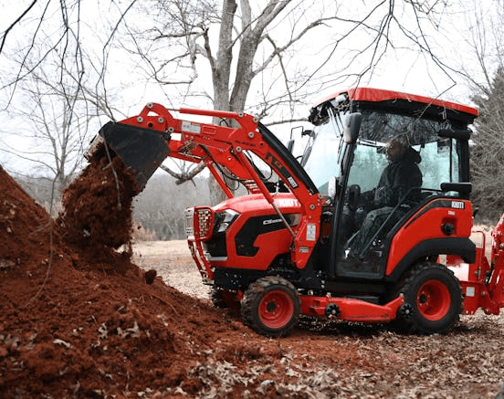 Purchase a KIOTI CS2530 subcompact cab tractor and SL2530 loader as low as $23,999 or payments as low as $310.71 per month.
